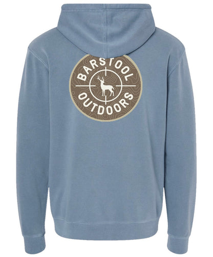 Barstool Outdoors Toppo Circle Logo Hoodie, Slate