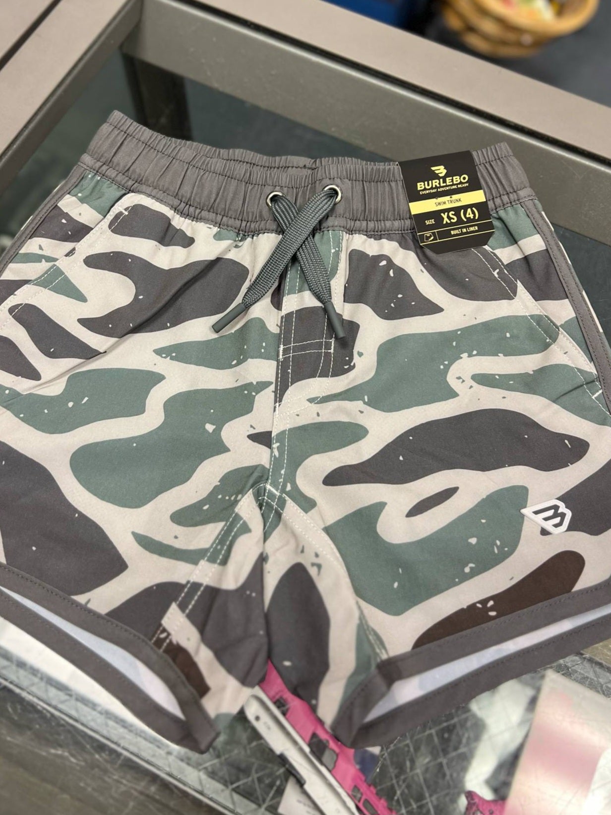 Youth Swim Trunk, Jumbo Retro Duck Camo