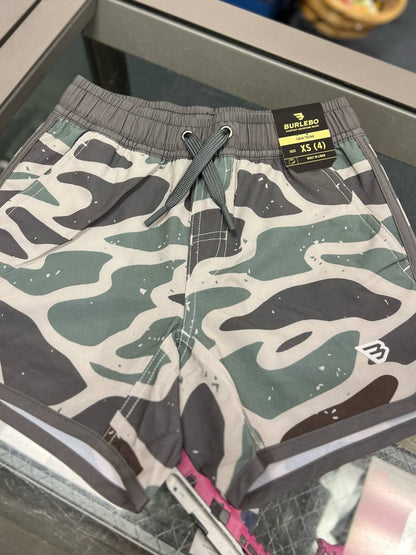 Youth Swim Trunk, Jumbo Retro Duck Camo