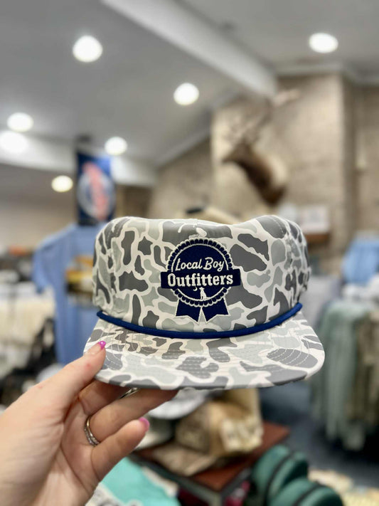Blue Ribbon LP Rope Hat, White Localflage