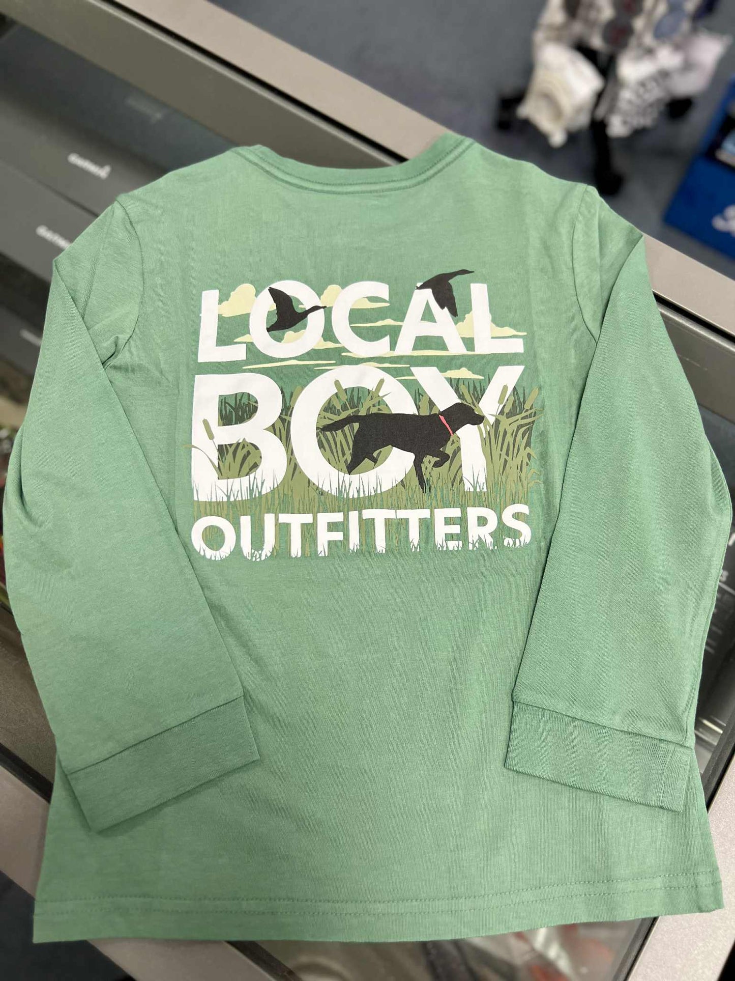 Youth Text and Tail Long Sleeve Tee