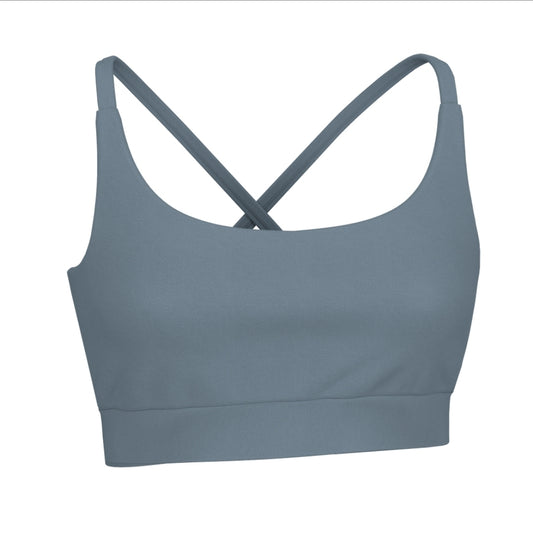 Local Girl Sports Bra Top, Slate