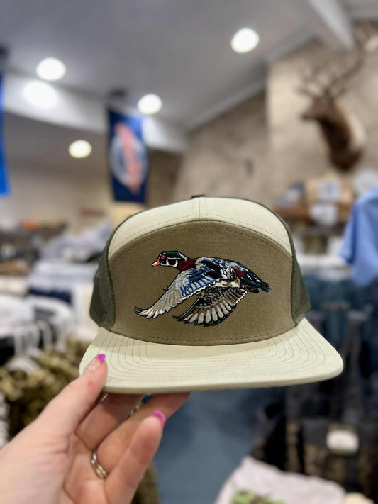 Swamp Duck 7 Panel Hat, Light Sage/Sage