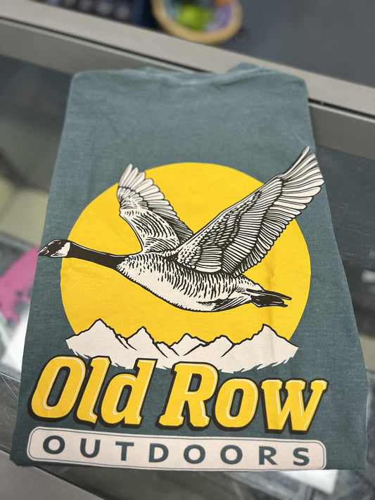 Old Row Outdoors Goose Pocket Tee, Blue Spruce