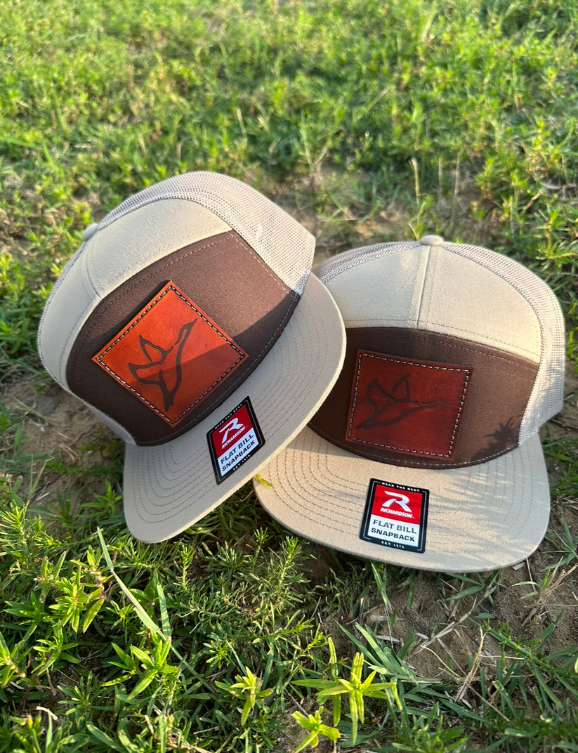 Combat Waterfowl, 7 Panel Khaki/Coffee Patch