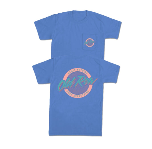 Circle Logo Pocket Tee, Mystic Blue