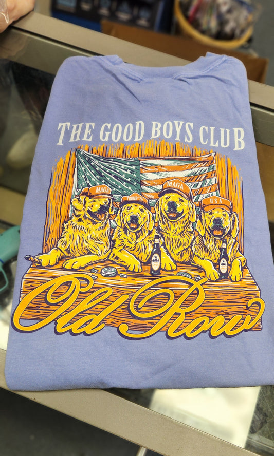 MAGA Good Boys Club Tee, Washed Denim