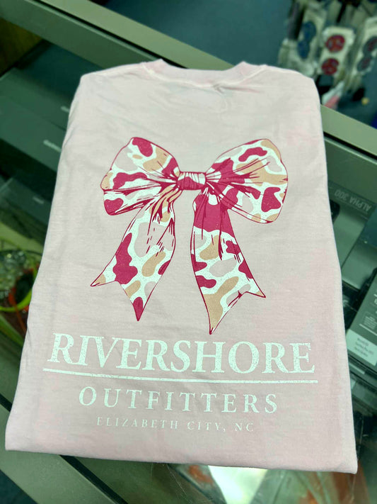 RSO Pink Camo Bow Long Sleeve, Blossom