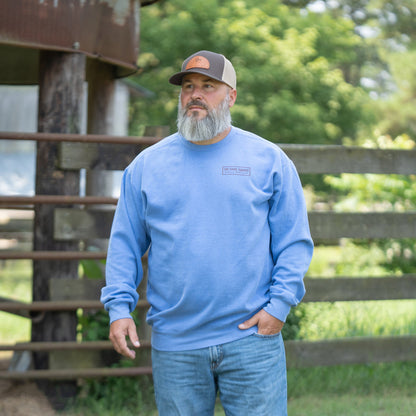 Old South Hunting Dog Crewneck, Flo Blue