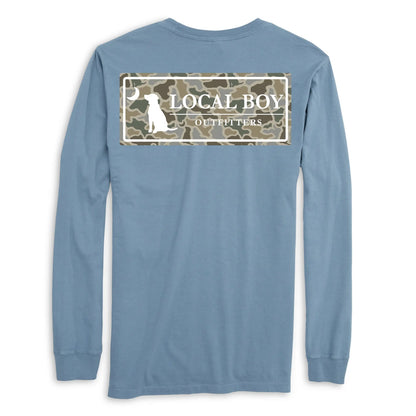 Youth Sand Dog & Moon Camo Plate Long Sleeve