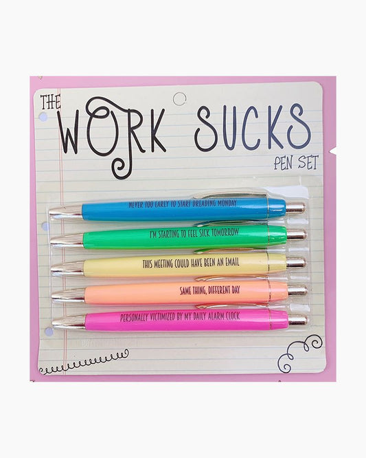 Work Sucks Pen Set